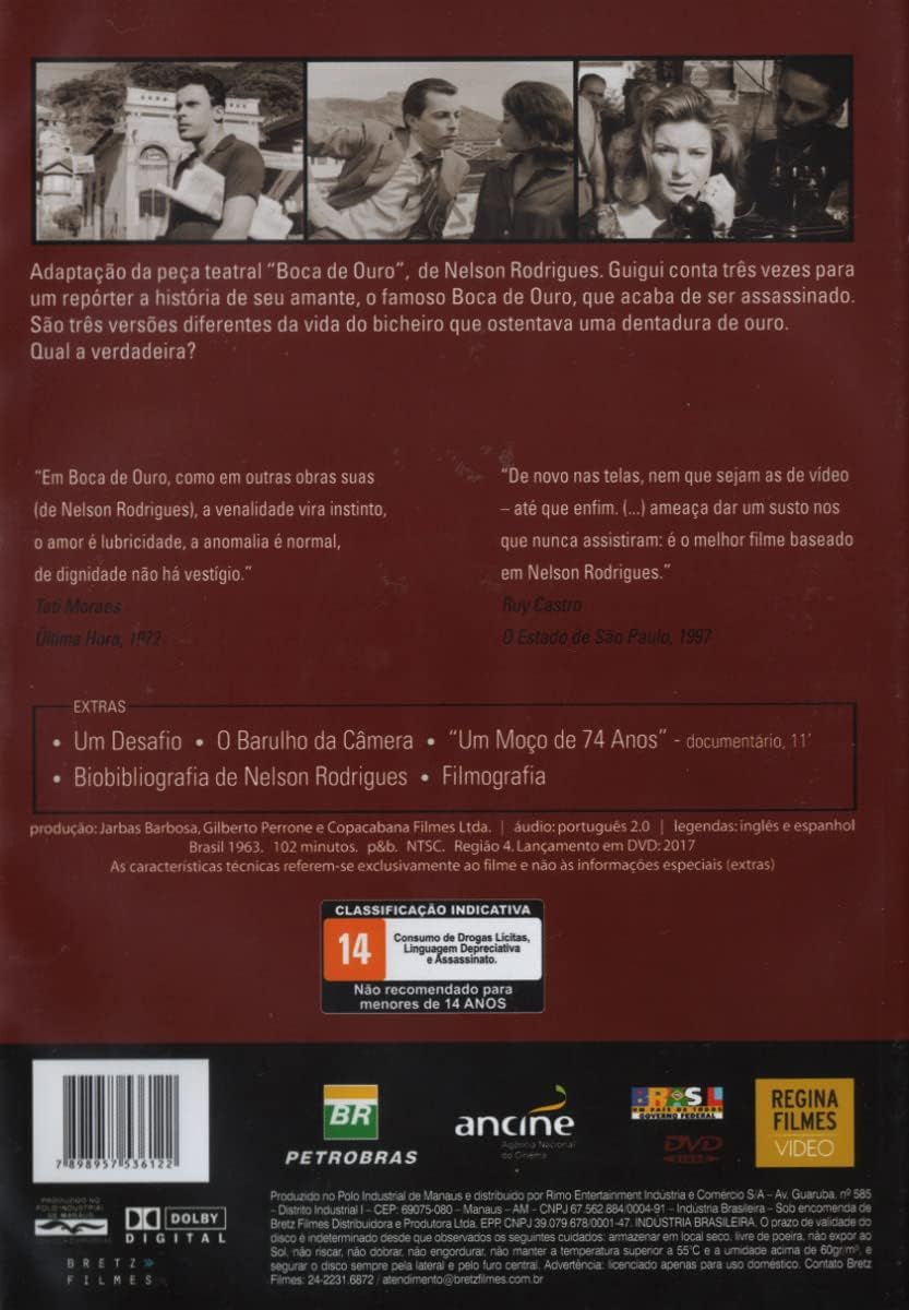 BOCA DE OURO [ BASEADO NA PEÇA DE NELSON RODRIGUES ]