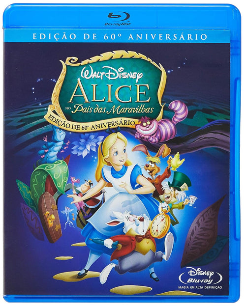 Blu-ray Disney Alice no País das Maravilhas: Ed 60o Aniversario [ Alice in Wonderland ] [ Audio and Subtitles in English + Portuguese ]