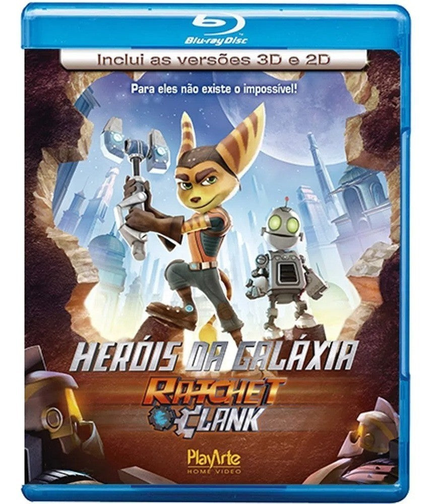 Blu-ray 2D + 3D Ratchet e Clank [ Herois Da Galaxia ] [ Audio English Region A ]