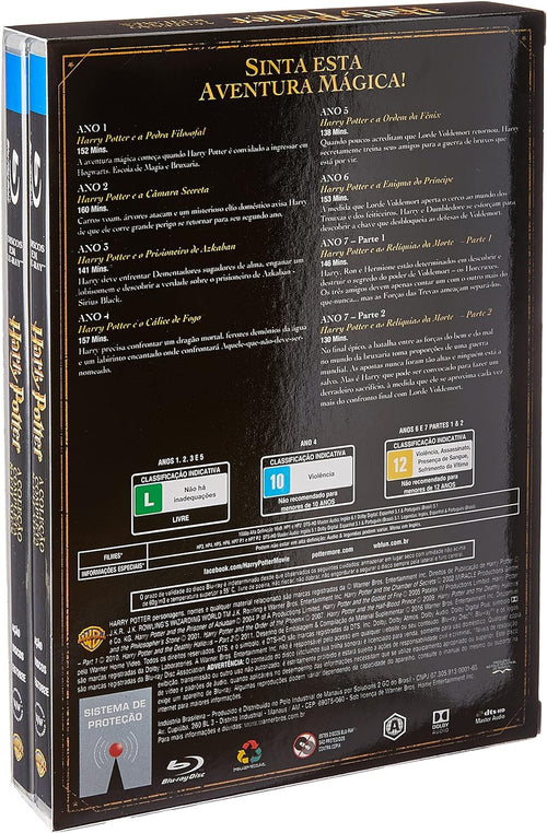 Blu-ray Harry Potter Complete 8-Film Collection [Portuguese + English + Spanish]