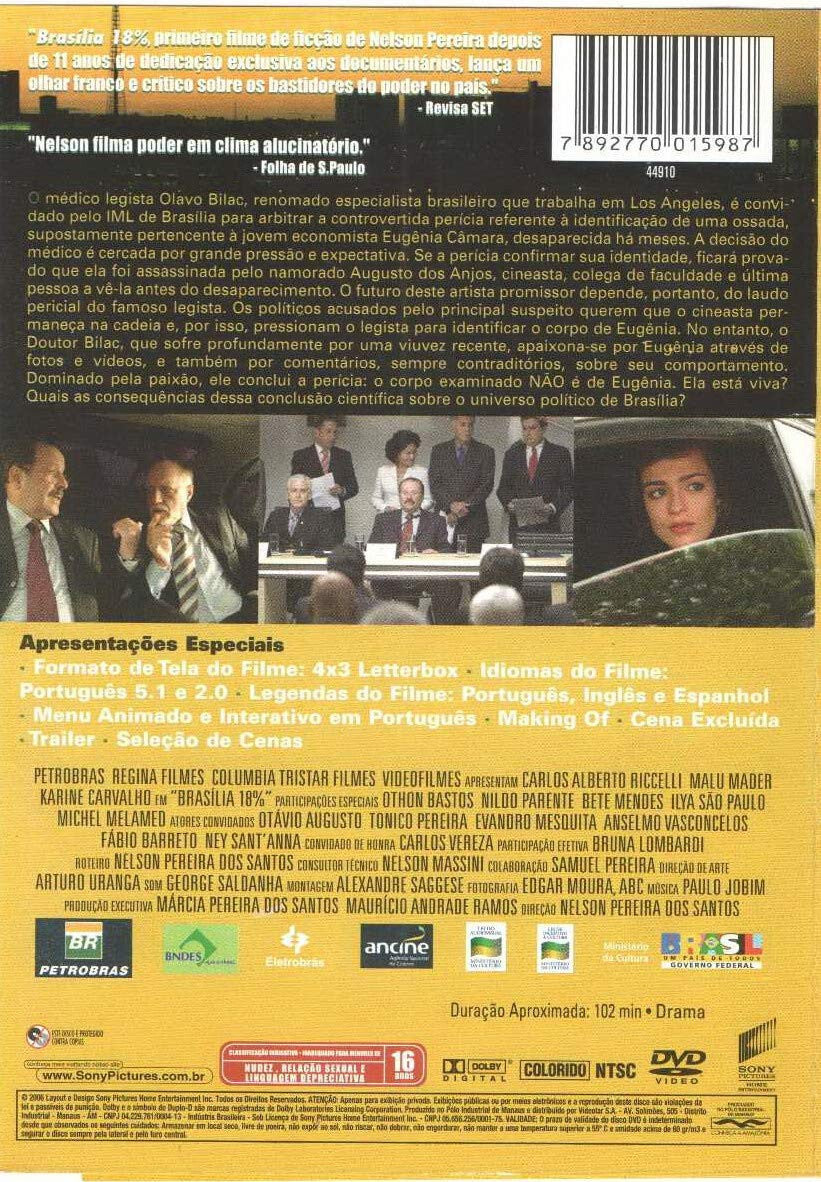 DVD Brasilia 18% [ Nelson Pereira do Santos ] [Subtitles English Spanish French]
